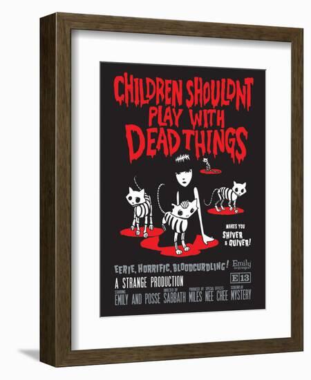 Children Shouldn't Play Dead-Emily the Strange-Framed Photographic Print