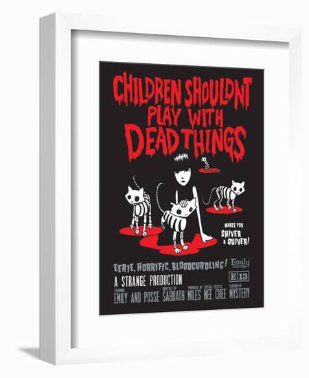 Children Shouldn't Play Dead-Emily the Strange-Framed Photographic Print