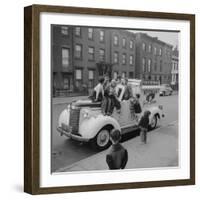 Children Sit on the Ice Cream Truck in Brooklyn-Ralph Morse-Framed Photographic Print