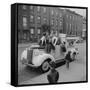 Children Sit on the Ice Cream Truck in Brooklyn-Ralph Morse-Framed Stretched Canvas