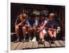 Children Sitting in Playground-Mark Gibson-Framed Photographic Print