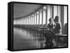 Children Sitting in Waiting Room of Children's Castle of Coffee Hospital-null-Framed Stretched Canvas