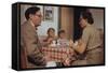 Children Sitting Quietly While Parents Talk-William P. Gottlieb-Framed Stretched Canvas