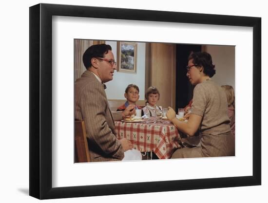 Children Sitting Quietly While Parents Talk-William P. Gottlieb-Framed Photographic Print