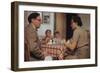 Children Sitting Quietly While Parents Talk-William P. Gottlieb-Framed Photographic Print