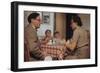 Children Sitting Quietly While Parents Talk-William P. Gottlieb-Framed Photographic Print