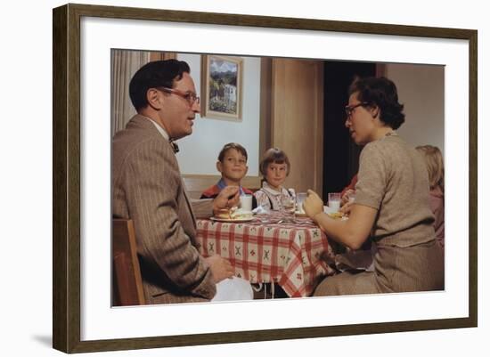 Children Sitting Quietly While Parents Talk-William P. Gottlieb-Framed Photographic Print