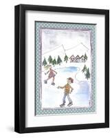 Children Skating-Effie Zafiropoulou-Framed Premium Giclee Print