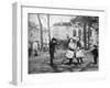 Children Skipping in the Grand Place, Bruges, Belgium, 1922-FC Davis-Framed Giclee Print