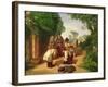 Children Spinning Tops-John Gendall-Framed Giclee Print