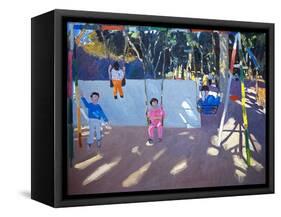 Children Swinging, 1996-Andrew Macara-Framed Stretched Canvas