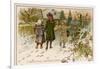 Children Take Christmas Gifts to Underprivileged Villagers-Woldemar Friedrich-Framed Art Print