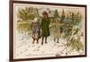 Children Take Christmas Gifts to Underprivileged Villagers-Woldemar Friedrich-Framed Art Print