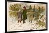 Children Take Christmas Gifts to Underprivileged Villagers-Woldemar Friedrich-Framed Art Print