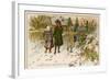 Children Take Christmas Gifts to Underprivileged Villagers-Woldemar Friedrich-Framed Art Print