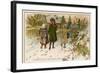 Children Take Christmas Gifts to Underprivileged Villagers-Woldemar Friedrich-Framed Art Print