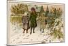 Children Take Christmas Gifts to Underprivileged Villagers-Woldemar Friedrich-Mounted Art Print