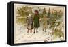 Children Take Christmas Gifts to Underprivileged Villagers-Woldemar Friedrich-Framed Stretched Canvas