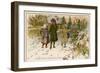 Children Take Christmas Gifts to Underprivileged Villagers-Woldemar Friedrich-Framed Art Print