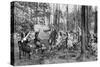 Children Taking English Lessons in the Forest of Charlottenburg, Berlin, Germany, 1922-null-Stretched Canvas