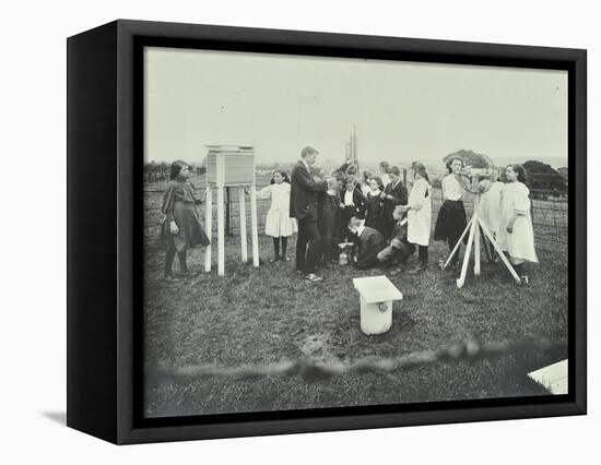 Children Taking Meteorological Observations, Shrewsbury House Open Air School, London, 1908-null-Framed Stretched Canvas