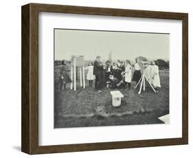 Children Taking Meteorological Observations, Shrewsbury House Open Air School, London, 1908-null-Framed Photographic Print