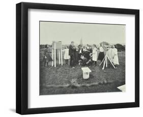 Children Taking Meteorological Observations, Shrewsbury House Open Air School, London, 1908-null-Framed Photographic Print