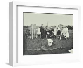 Children Taking Meteorological Observations, Shrewsbury House Open Air School, London, 1908-null-Framed Photographic Print