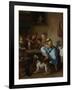 Children Teaching a Cat to Dance, known as the Dancing Lesson-Jan Havicksz Steen-Framed Art Print