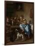 Children Teaching a Cat to Dance, known as the Dancing Lesson-Jan Havicksz Steen-Framed Art Print