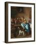 Children Teaching a Cat to Dance (The Dancing Lesson)-Jan Havicksz. Steen-Framed Giclee Print