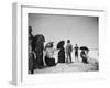 Children to Elderly, All Dressed Up by the Shoreline of Beach at Stokemus, Near Sea Bright-Wallace G^ Levison-Framed Photographic Print