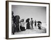 Children to Elderly, All Dressed Up by the Shoreline of Beach at Stokemus, Near Sea Bright-Wallace G^ Levison-Framed Photographic Print