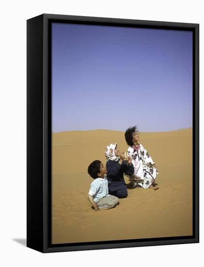 Children to the Sky, Morocco-Michael Brown-Framed Stretched Canvas