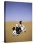 Children to the Sky, Morocco-Michael Brown-Stretched Canvas