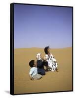 Children to the Sky, Morocco-Michael Brown-Framed Stretched Canvas