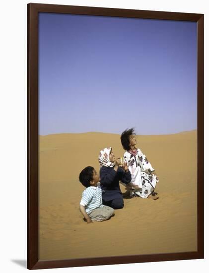 Children to the Sky, Morocco-Michael Brown-Framed Premium Photographic Print