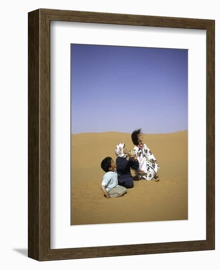 Children to the Sky, Morocco-Michael Brown-Framed Photographic Print