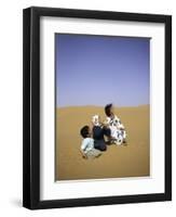 Children to the Sky, Morocco-Michael Brown-Framed Photographic Print