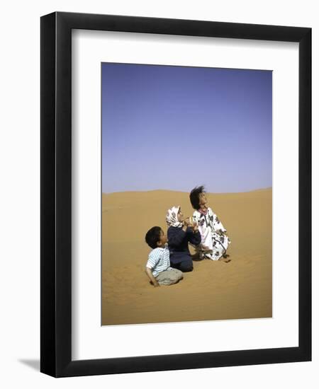 Children to the Sky, Morocco-Michael Brown-Framed Photographic Print