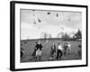 Children Trying to Catch Toys That Were Released by a Kite in the Air-Bernard Hoffman-Framed Photographic Print