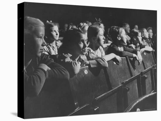 Children Viewing a Theater Production About a Boy Living in the Us-Nat Farbman-Stretched Canvas