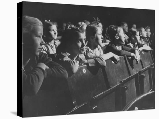 Children Viewing a Theater Production About a Boy Living in the Us-Nat Farbman-Stretched Canvas