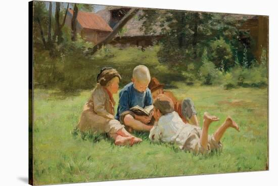 Children - Vinogradov, Sergei Arsenyevich (1869-1938) - 1890S - Oil on Canvas --Sergei Arsenevich Vinogradov-Stretched Canvas