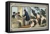 Children Visit the Shoemaker-Charles Butler-Framed Stretched Canvas