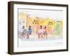 Children Waiting, 1998-Lucy Willis-Framed Giclee Print