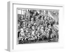 Children Waiting for Soup at Dinner Time, London Board School, Denmark Terrace, Islington, 1889-null-Framed Giclee Print