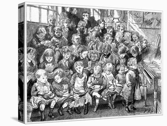 Children Waiting for Soup at Dinner Time, London Board School, Denmark Terrace, Islington, 1889-null-Stretched Canvas