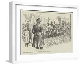 Children Waiting to Be Admitted to the Dinner at Brighton-null-Framed Giclee Print