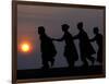 Children Walk to Work in the Wee Hours of the Morning-Rajesh Kumar Singh-Framed Photographic Print